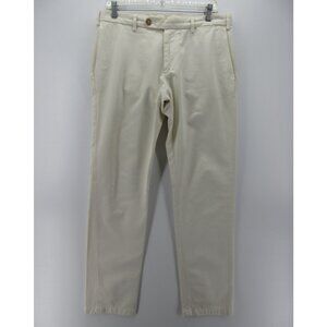 Ian Velardi Pants 32 Chino Straight Trousers Preppy Italy 32X32 *